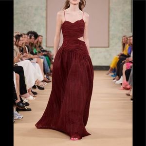 Aje | Dresses | Aje Laurier Wave Pleated Gown Nwt Au 6 Us 2 | Poshmark